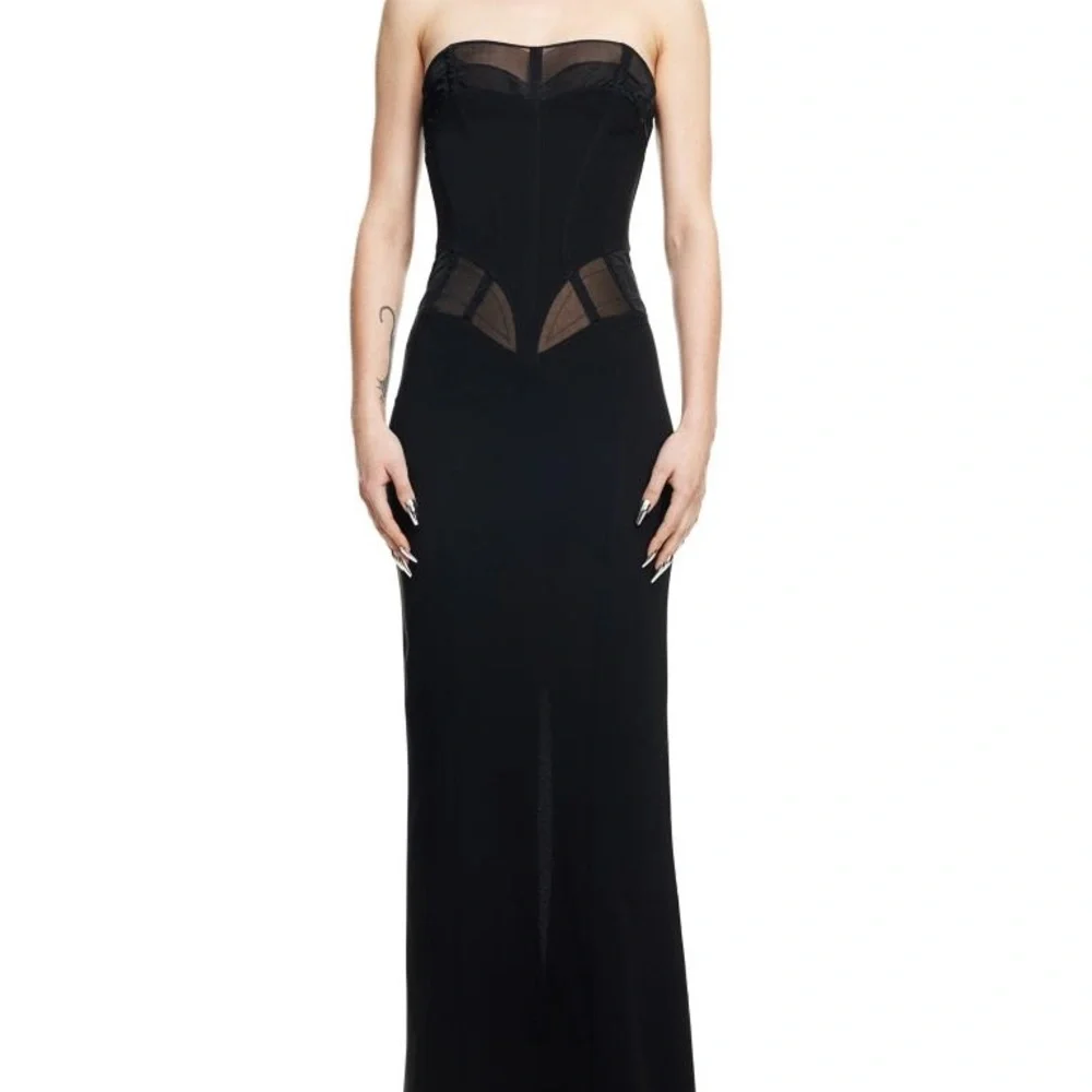 H&M x Mugler Strapless Evening Gown - Picture 2 of 2